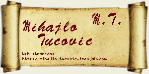 Mihajlo Tucović vizit kartica